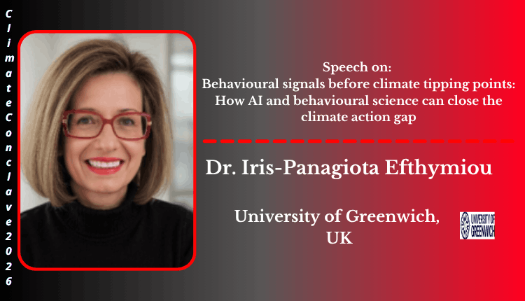 Dr. Iris-Panagiota Efthymiou | Speaker | Climate Conclave 2026 Dr. Iris-Panagiota Efthymiou | Speaker | Climate Conclave 2026