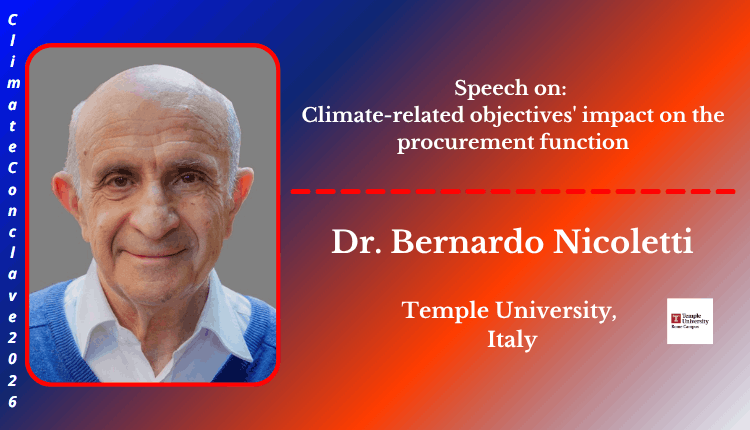 Dr. Bernardo Nicoletti | Speaker | Climate Conclave 2026 Dr. Bernardo Nicoletti | Speaker | Climate Conclave 2026