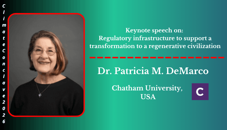 Dr. Patricia M. DeMarco | Keynote Speaker | Climate Conclave 2026 Dr. Patricia M. DeMarco | Keynote Speaker | Climate Conclave 2026