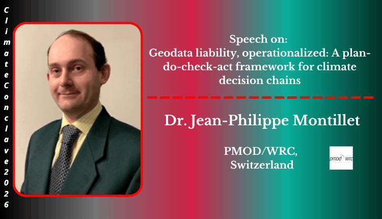 Dr. Jean-Philippe Montillet | Speaker | Climate Conclave 2026 Dr. Jean-Philippe Montillet | Speaker | Climate Conclave 2026